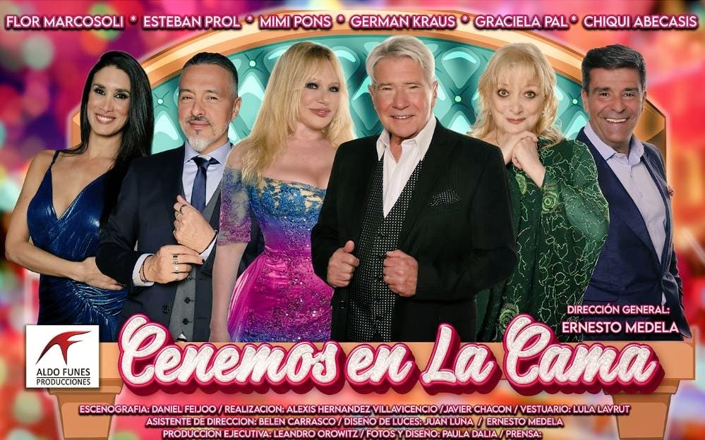 📌 "Cenemos en la cama" retoma las funciones éste sábado 8/01!!!Los esperamos en el Teatro Candilejas 2 de #CarlosPaz.
Funciones de Martes a Domingo a las 22 horas.