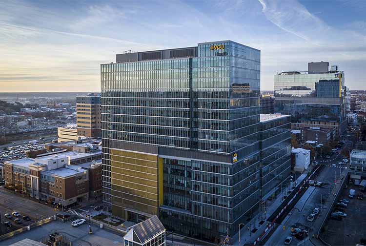 VCUHealth's tweet photo. VCU Health's director of patient experience, Nathan Cunningham recently spoke with @8NEWS about our new Adult Outpatient Pavilion. Watch now: https://t.co/f4pD4SOEIg https://t.co/RlDnTBBcxT