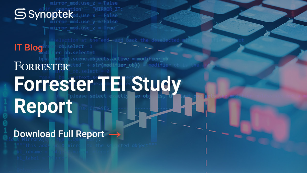 Synoptek's tweet image. Here&apos;s the Total Economic Impact of #Synoptek #globalIToutsourcing, as established by #Forrester in this #TEIstudy snptk.co/32NUfjr