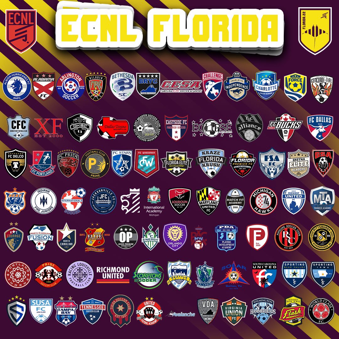 #ECNLFL is jam-packed and these clubs are ready to kick off 2022 with the Sunshine State's national showcase‼️
