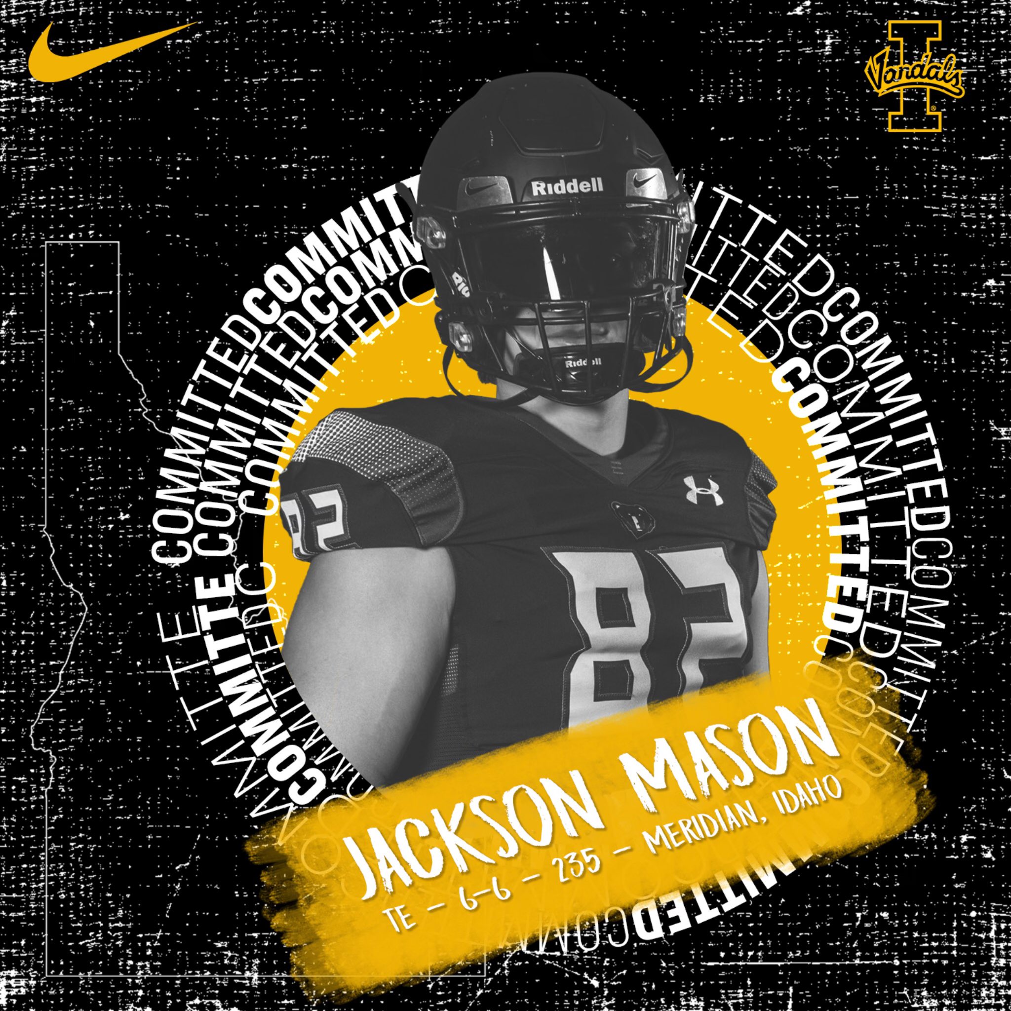 Idaho Vandals Football Schedule 2022 Jackson Mason On Twitter: "Super Grateful And Excited To Announce I'm  Commiting To Go Play D1 Football At The University Of Idaho And Play For  The New Staff Go Vandals !💛🖤 @Coach_Eck @