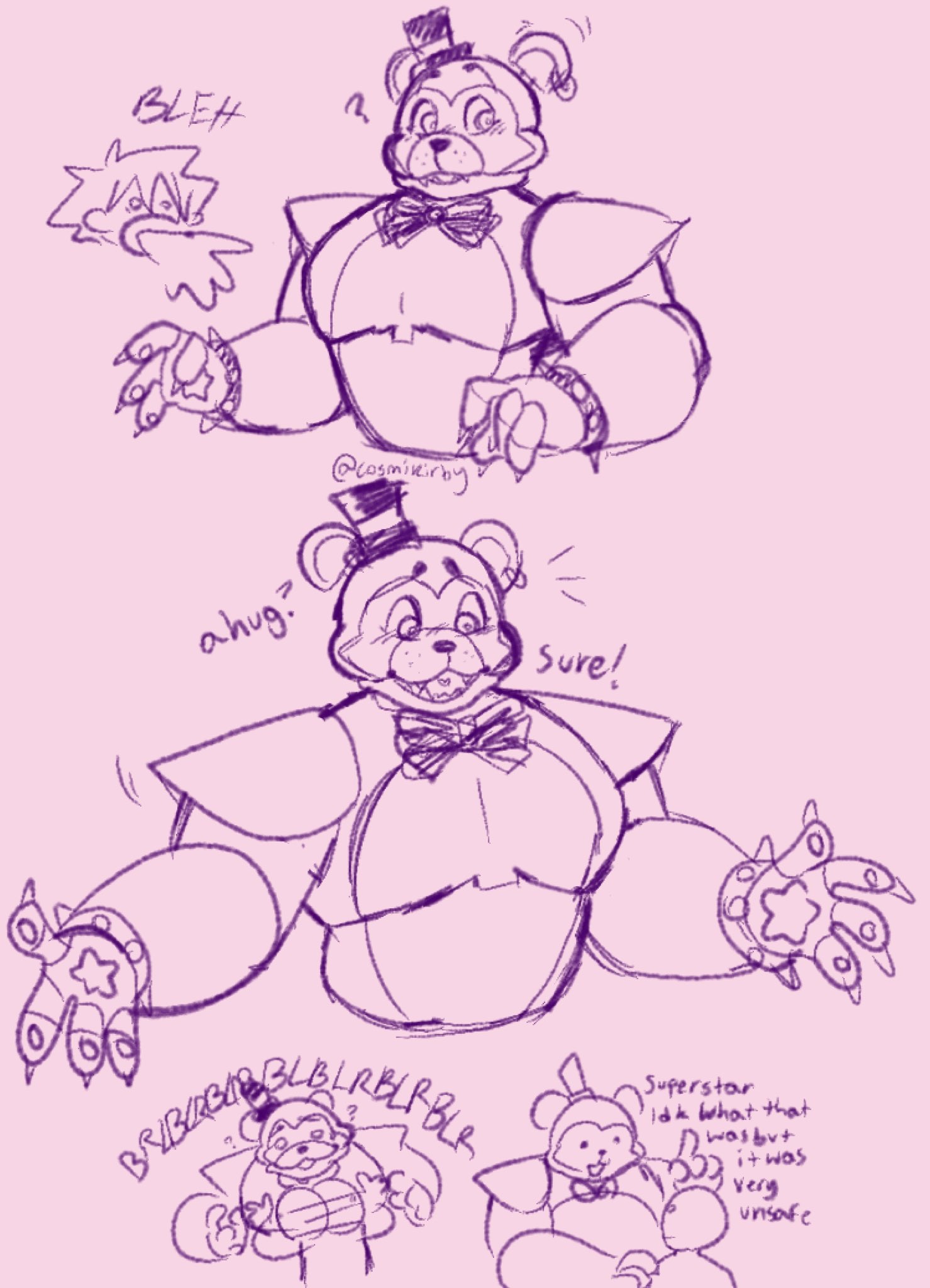 FANLEAFY!!❤️🐀 on X:  fnaf Every time I draw glamrock freddy his man  boobs look bigger t.coPkjj7HEais  X