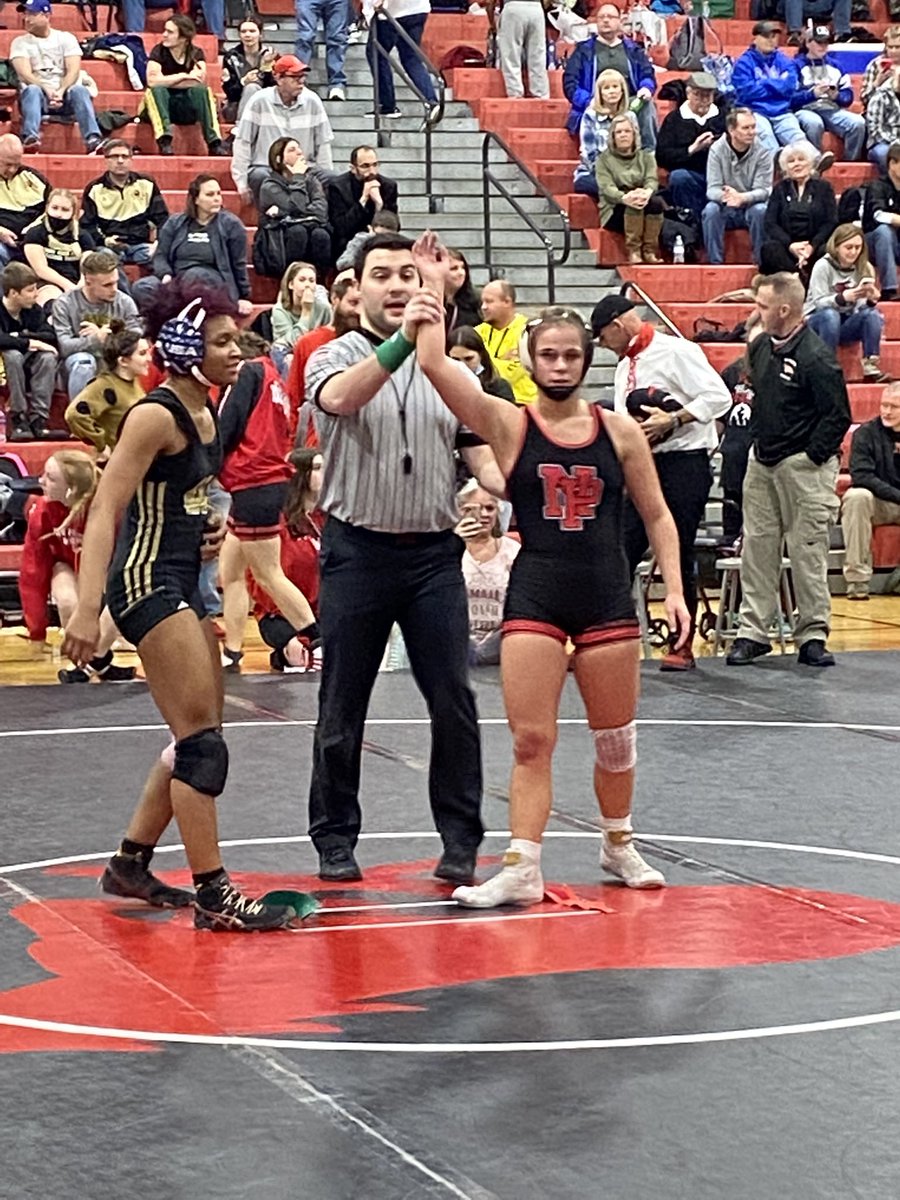 Congrats <a href="/DeloisSydney/">Sydney DeLois</a> on reaching the 120lb regional final. <a href="/NPHSDragons/">New Palestine Dragons</a> <a href="/VoelzJames/">New Palestine High School</a> <a href="/MrsAmyDawson/">Amy Dawson</a>