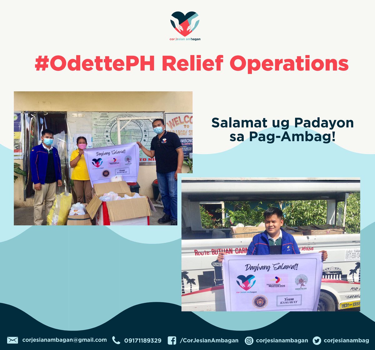 corjesianambag's tweet photo. Your donations have reached our beneficiaries in Brgy. Sto Niño, Butuan City! Daghang salamat ug padayon sa pag-ambag! ❤
#OdettePH
#ButuanNeedsHelp
#ReliefPH https://t.co/cEcZyALtfH