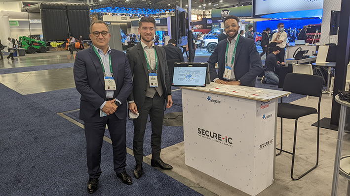SecureIC's tweet photo. Vous avez été nombreux à venir rencontrer l’équipe de @SecureIC et discuter de vos différents besoins au Consumer Electronics Show. Merci et n’hésitez pas nous suivre en ligne ou sur notre site internet. https://t.co/vNh0eWhbet
#cybersecurité #automobile #CES2022 https://t.co/r2jn1eGJZa