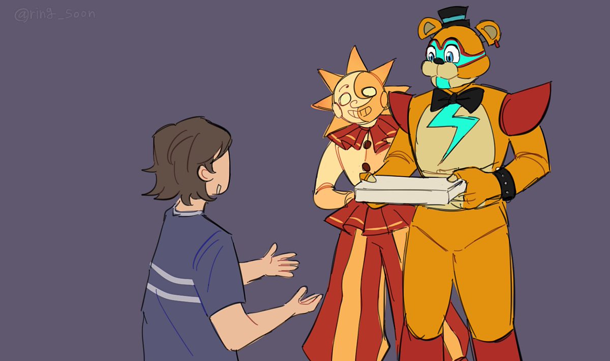 Ring_soon's tweet image. #FNAF 
#fnafsecuritybreach 
#SecurityBreach 
🍕