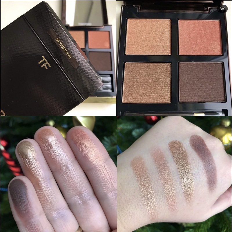 MNabeeee's tweet photo. TOM FORDアイシャドウ2022年春の新作4点、37のスウォッチをアップしてくれた方がいて、勢ぞろい🙌
左上: #35/ROSE TOPAZ (🇯🇵2/18(金)発売)
右上: #36/TIGER EYE (発売時期不明)
左下: #37/SMOKY QUARTZ (🇺🇸1/7(金)プレオーダー開始)
右下: #BP01/BELLE DE PECHE (🇯🇵1/14(金)数量限定発売) https://t.co/3JOlzjZGfq