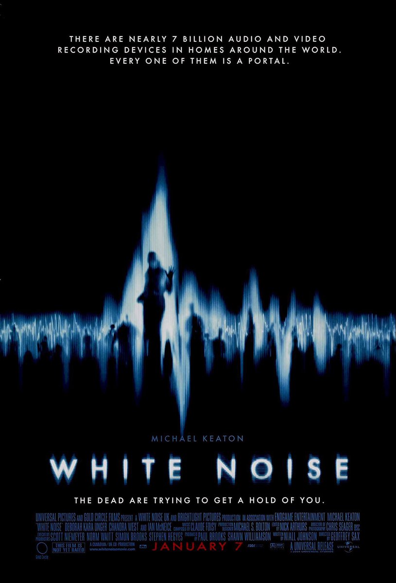 FilmNewsNos's tweet photo. 🎬MOVIE HISTORY: 17 years ago today, January 7, 2005, the movie ‘White Noise’ opened in theaters!

#MichaelKeaton #DeborahKaraUnger #MikeDopud #IanMcNeice #ChandraWest #NicolasElia #KeeganConnorTracy #SarahStrange #AmberRothwell #SuzanneRistic #MitchellKosterman https://t.co/YgGz3EUmgT