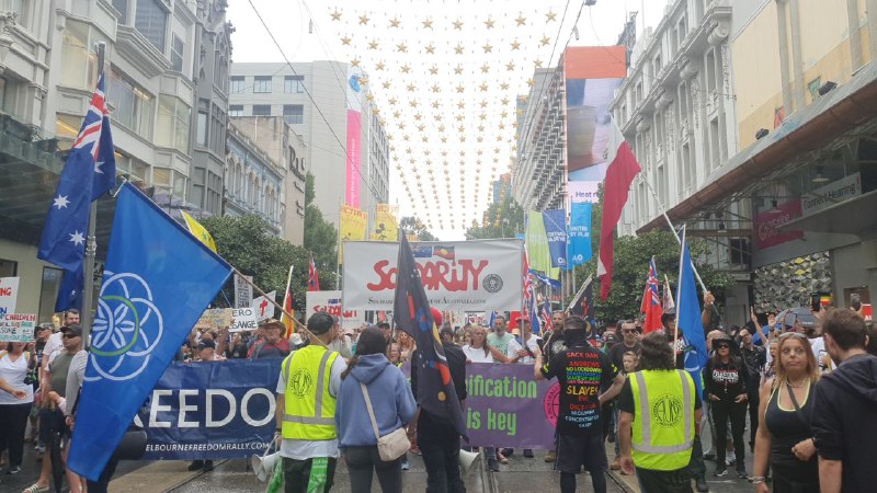 BethanyCherisse's tweet photo. Happening NOW in Melbourne - March for the Kids.
Stop using the children as shields for the adults. Protect their lives, instead of putting them at risk.
#ProtectTheChildren
#SaveTheirFuture https://t.co/9oMdM6dUzS