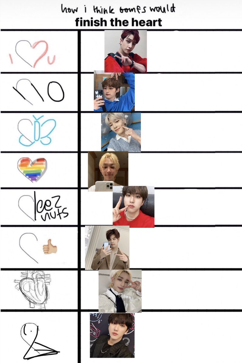 how i think skz would finish the heart