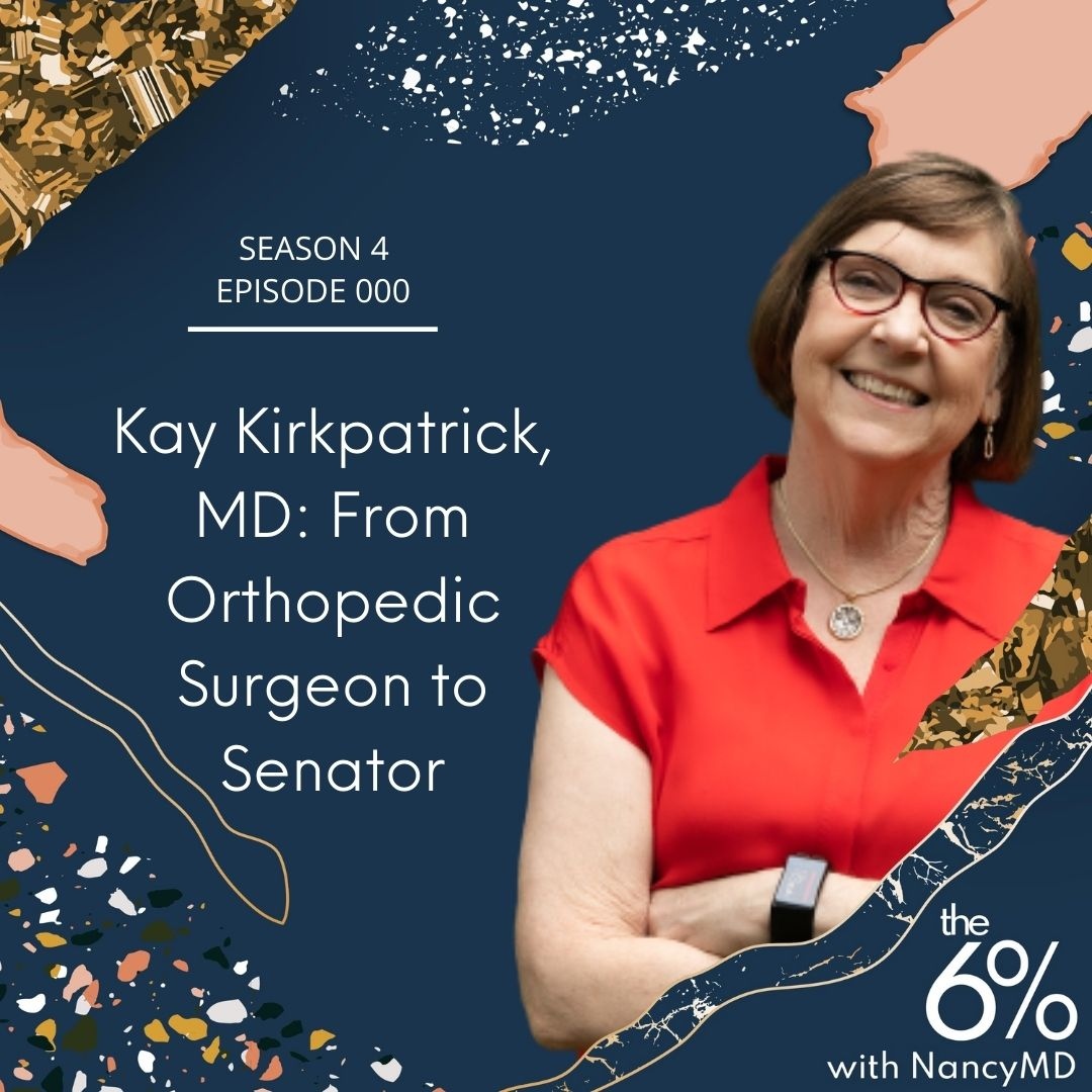 _NancyMD's tweet photo. Launching tomorrow! Season 4, Episode 0 with Senator Kay Kirkpatrick, MD from Orthopedic surgeon to senator. Listen here: https://t.co/NRHSM8K8xh
#the6percent #nancymd https://t.co/F4X9DAifsz