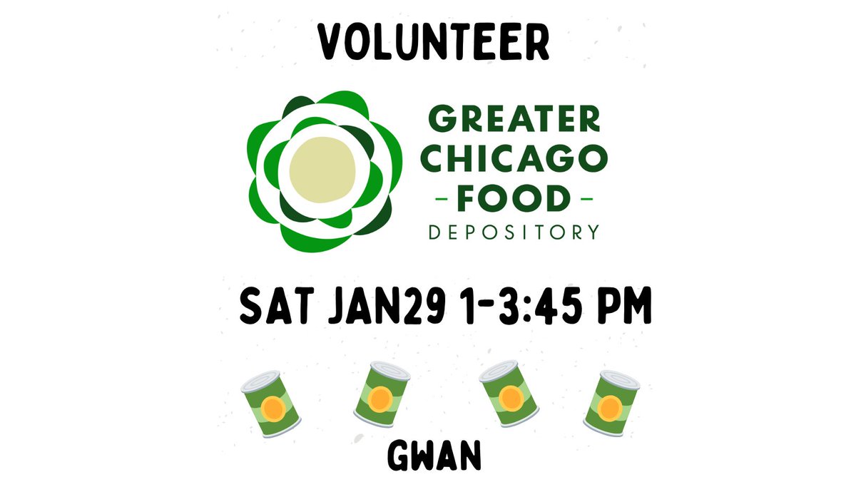 Come help #GWAN #volunteer at the <a href="/fooddepository/">Chicago’s Food Bank</a> on Saturday! We will be repacking bulk food into packages that individuals and families in our communities can use. Register: tinyurl.com/GWAN2022CFD