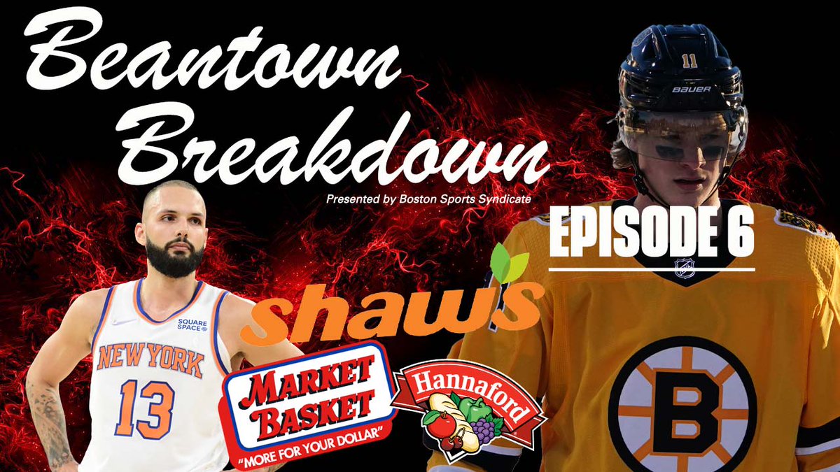 Episode 6: It's here. 😍

🎧Spotify: open.spotify.com/episode/6iqIPx…

📺YouTube: youtube.com/watch?v=eJ-496…

🔊Soundcloud: soundcloud.com/beantown-break…

<a href="/BostonSportsSYN/">Boston Sports Syndicate</a> | #TheCommonwealth

#BleedGreen | #NHLBruins | #ForeverNE
