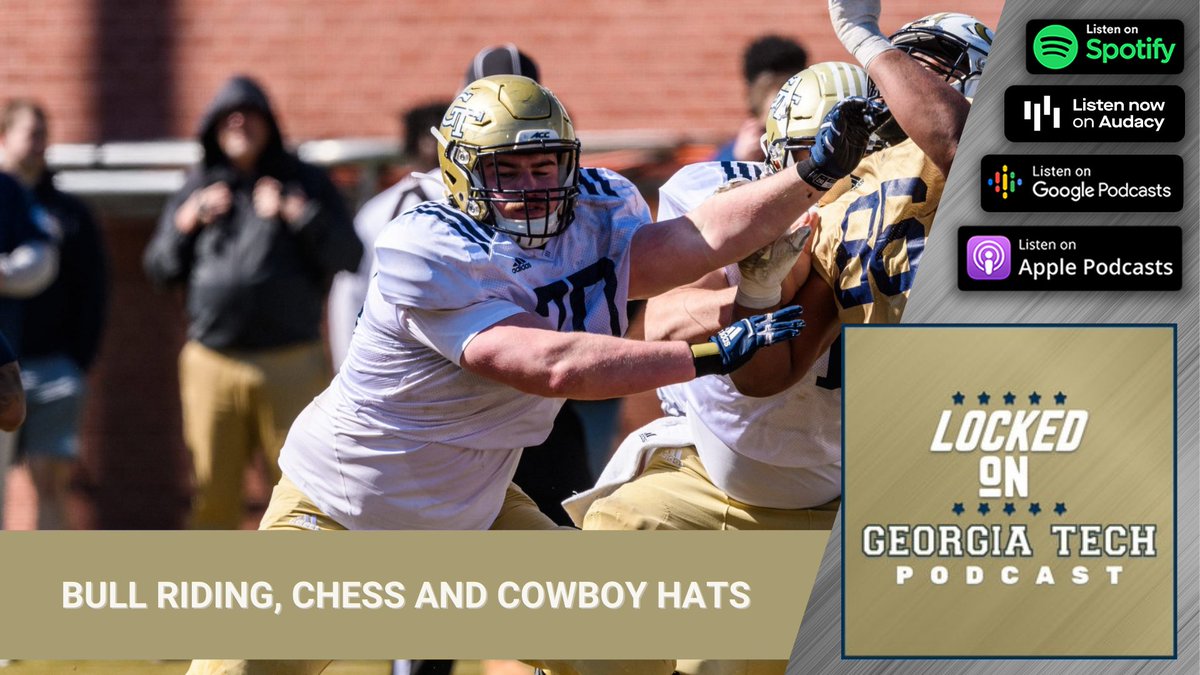 What do Bull Riding and Chess have in common with football? Former #GaTech OL Ryan Johnson (@ryancj96) clears that up and more on the latest episode of Locked On Georgia Tech. @LockedOnNetwork | @LockedOnACC | @CGSAllStar linktr.ee/LockedOnGeorgi…