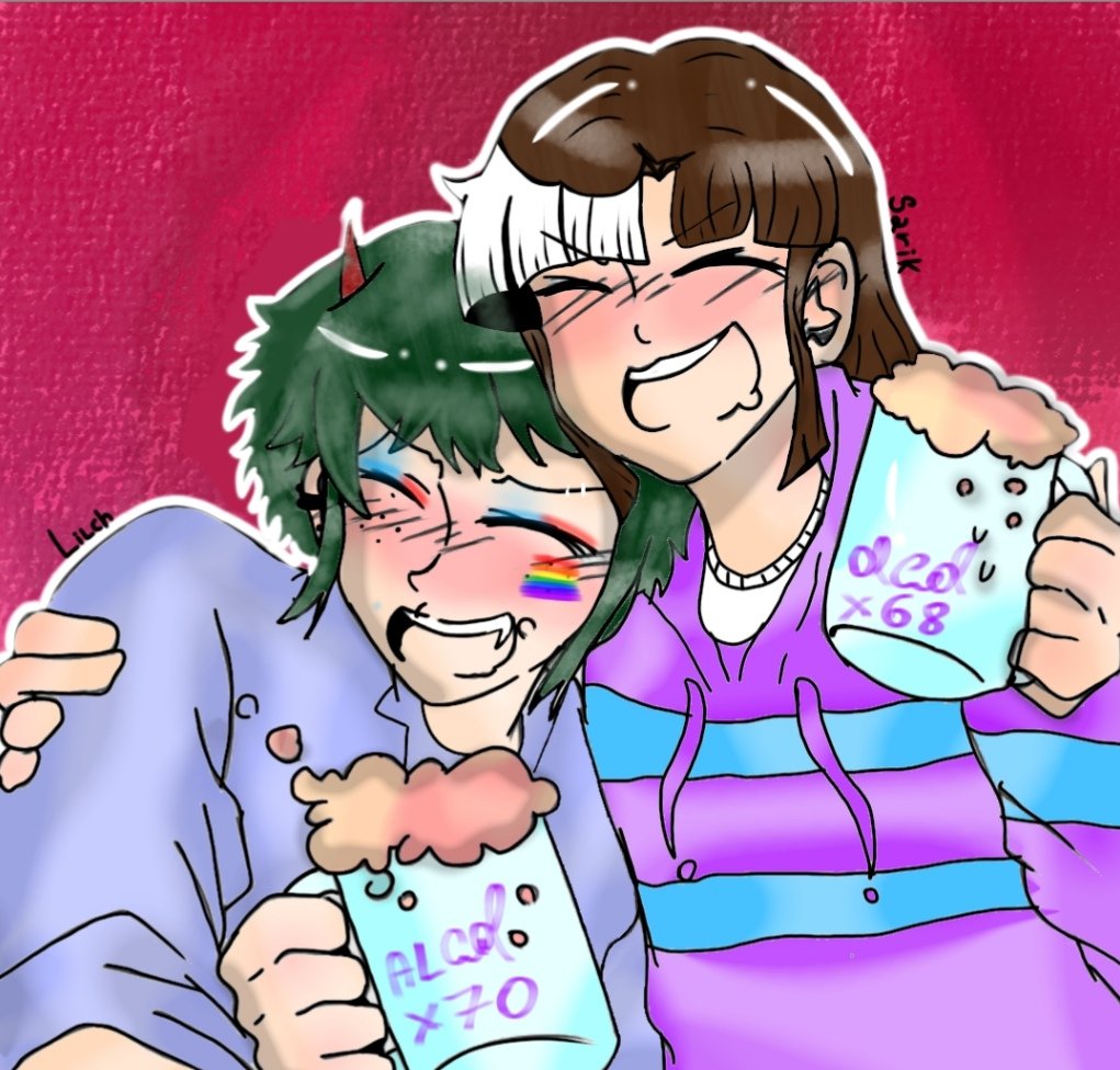 CercelErika's tweet photo. Piccola fan art di Sarik adulta e di un mio oc :3 #Sarik #Lovedtale #art #hi @AlanitaPerez https://t.co/SWX2iftjiG