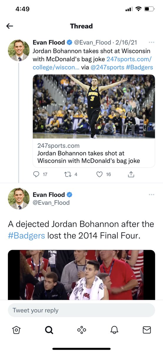 Jordan Bohannon tweet media