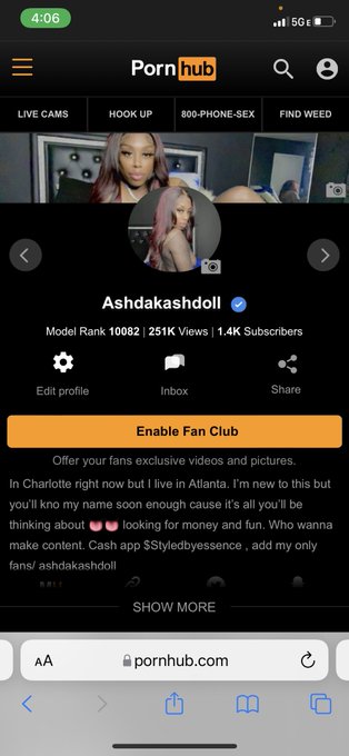 Watch Ash•da•kashdoll 📍Atlanta ga's leaked NSFW photo on TwXstars