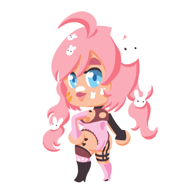 yokaifroggie's tweet photo. Day 7 of my challenge #365vtuberdoodles I could not stay without drawing the beautiful @PunBun1 🌸🐰✨ #vtuber #Pincture https://t.co/T9KKjtQBmn