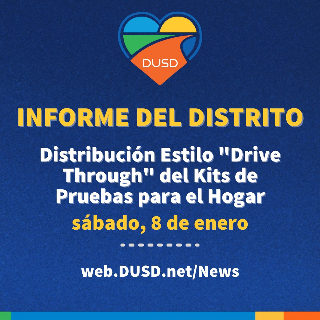 DowneyUnified's tweet photo. For those students absent today &amp; any of our students enrolled in online learning, please remember that  a Drive Through is scheduled tomorrow for anyone interested in picking up an At-Home Test Kit. Please enter the gate located on Firestone Blvd. &amp; Patton Rd... https://t.co/g51jhwktVk