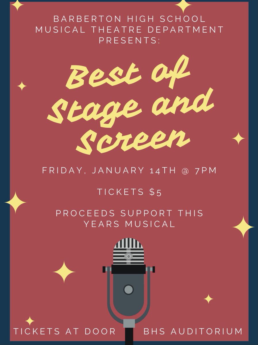 Please support our musical theater department!