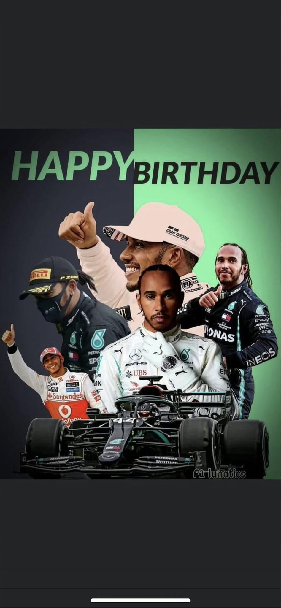 Happy 37th birthday to our Sir Lewis Hamilton                