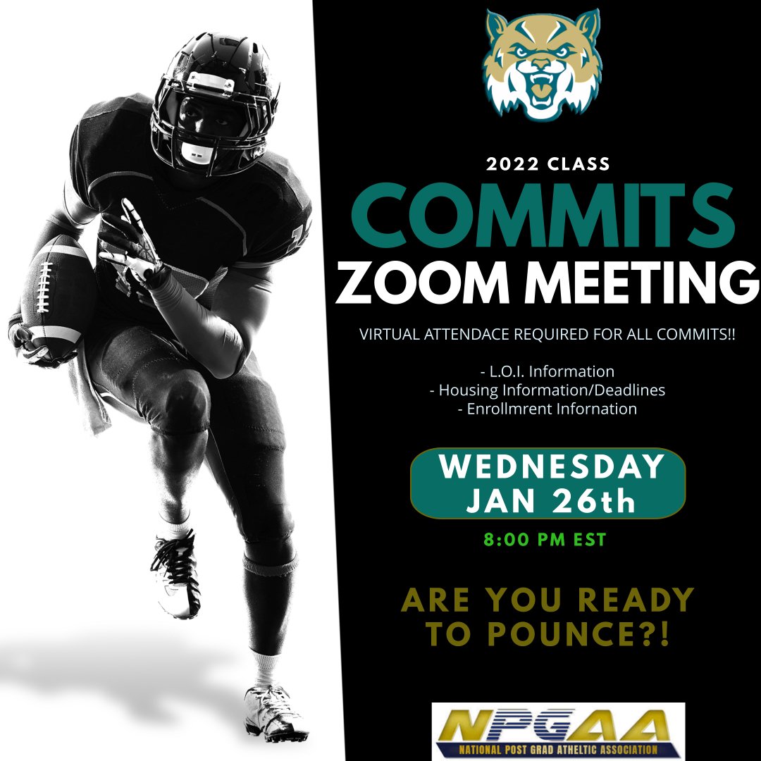 Commits watch your emails for the links!! Looking forward to seeing you all!! #GATA #GoCats #ReadyToPounce