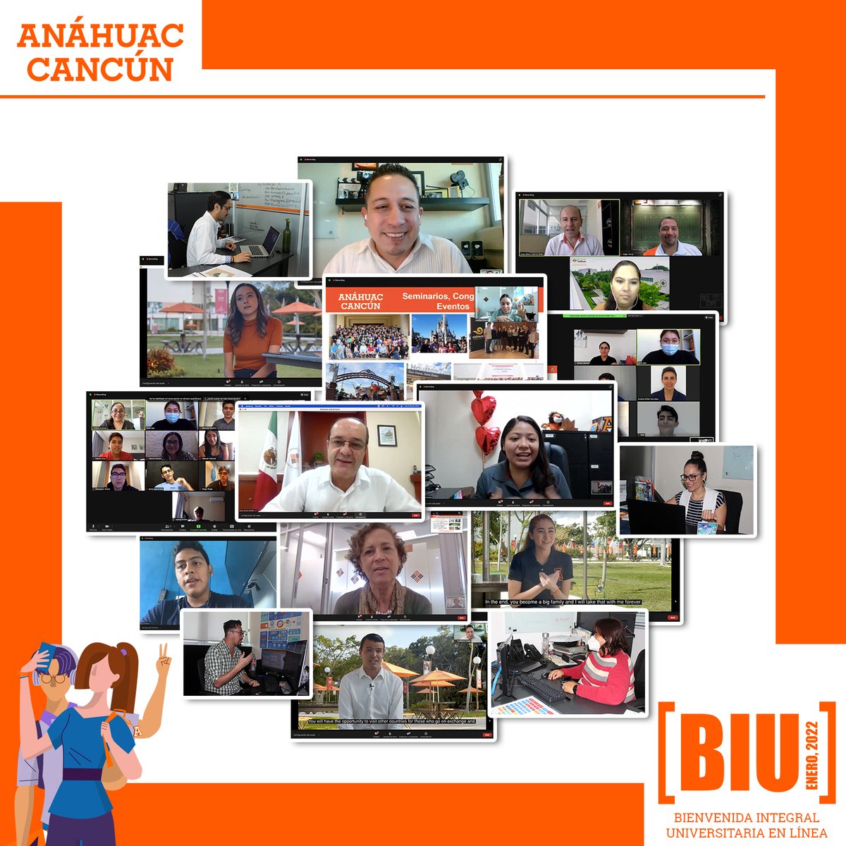 Así se vivió la Bienvenida Universitaria en línea enero 2022, donde Directores y Coordinadores de Escuelas mostraron a los alumnos de nuevo ingreso los detalles sobre sus licenciaturas y la vida universitaria que disfrutarán durante los próximos años. 

#AnáhuacCancún