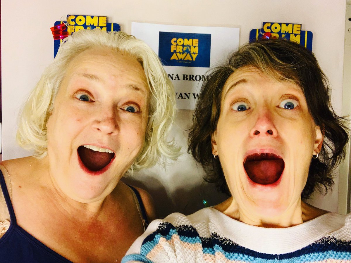 WE ARE HERE!!! @wecomefromaway  is back tonight! BROADWAY IS OPEN #Iamanislander #broadwayisback #broadwayisopen #halfhour