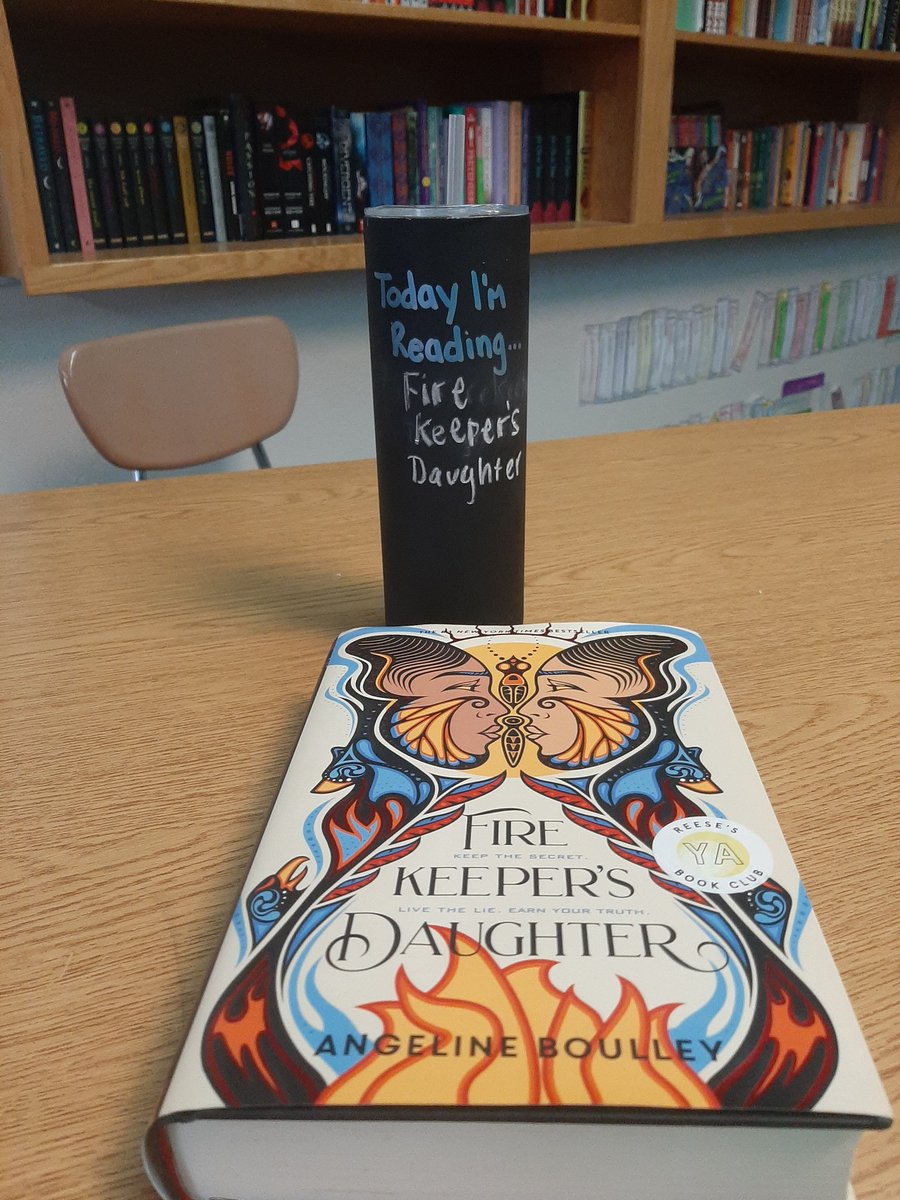 #firstbookof2022 completed. Nurturing a #cultureofreading in my classroom with my new Today I'm Reading chalkboard mug.