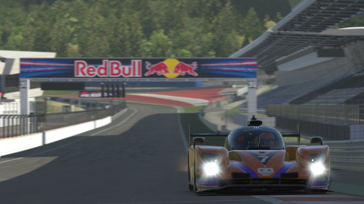Sampsoid's tweet photo. Friday night 60 min Prototype Challenge Race is live now on Twitch!
We are driving the LMP2s at the Red Bull Ring, come join us in chat!
https://t.co/cDl2O08gTG
#SimRacing #iRacing #Sampsoid #prototypegpchallenge https://t.co/DlgCyTTKys