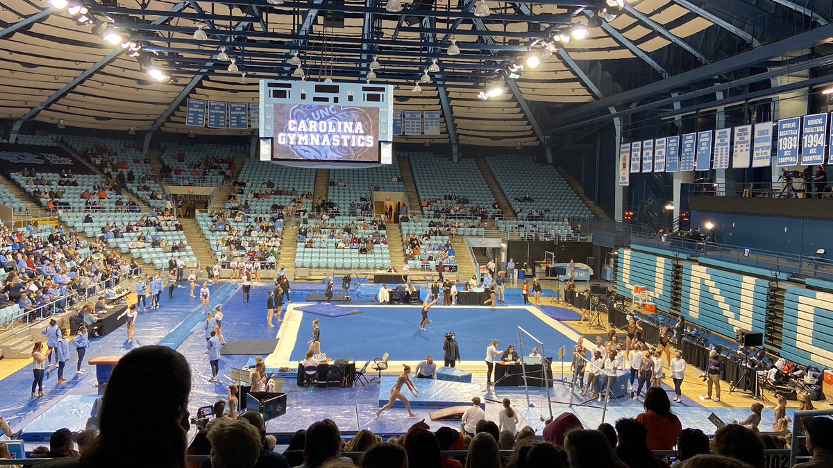 Cami_DA's tweet photo. Almost cried because I finally get to watch a live gymnastics meet again https://t.co/AeYbyBOXBi