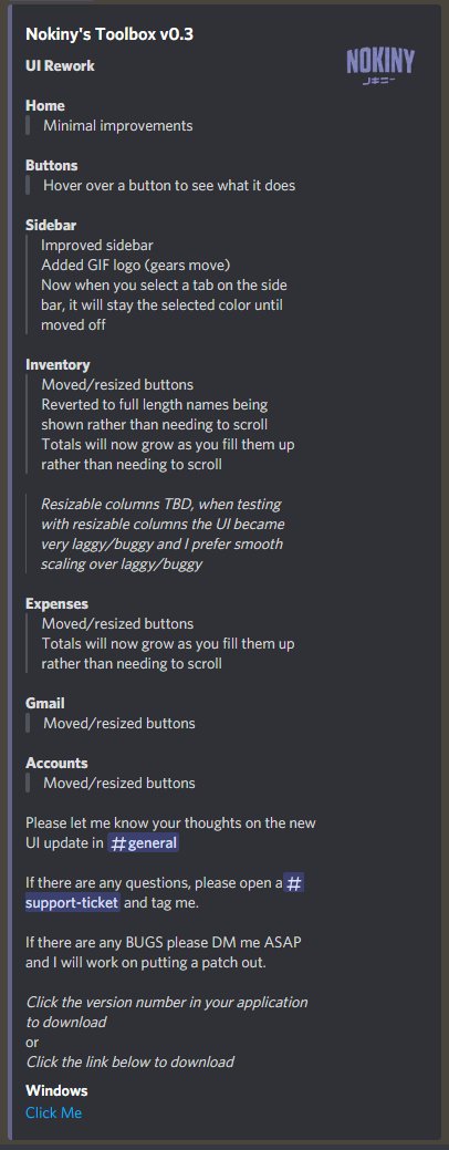nokinystoolbox's tweet photo. 🚀Update 🚀

Nokiny's Toolbox v0.3

Slight changes to the UI which cleans it up the UI and made the user experience even more friendly for anyone!

RT for a chance at an invite! https://t.co/VdEcr43AXg
