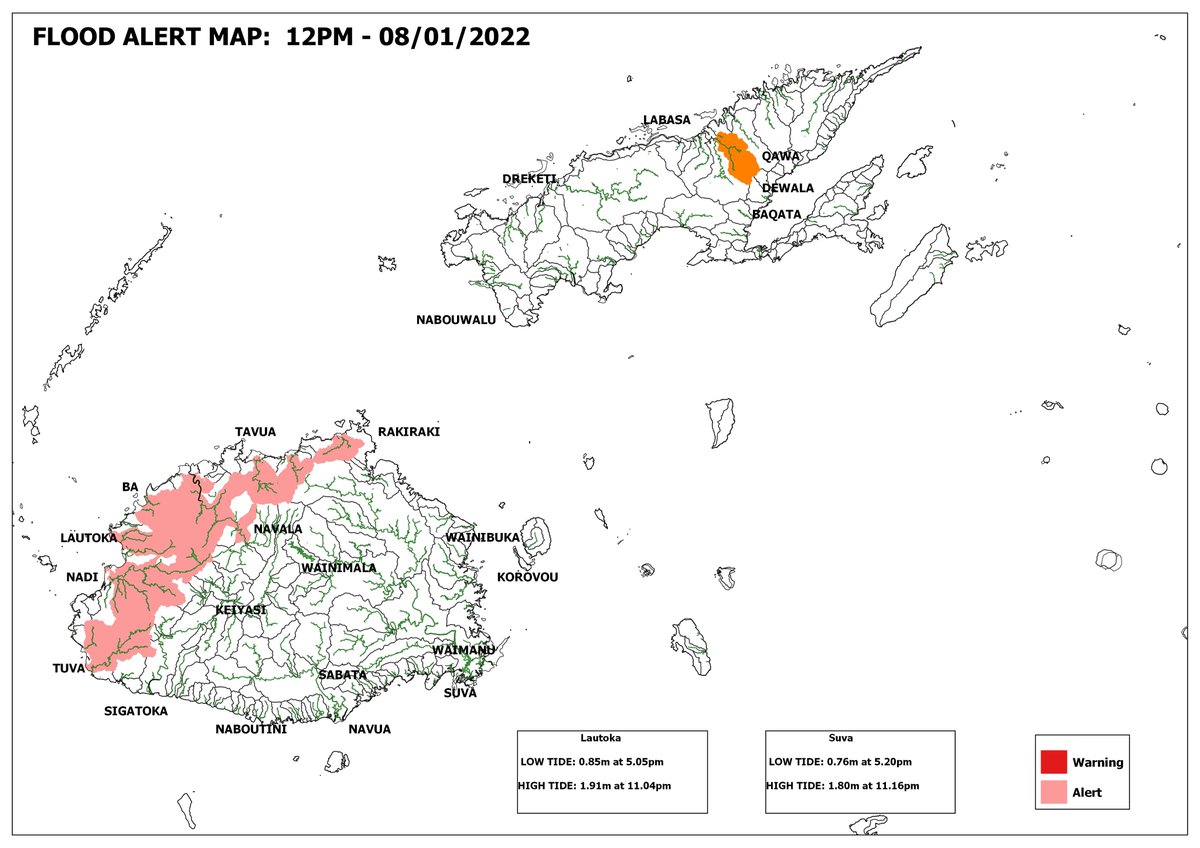 📢Severe Weather Update 

A Severe Flood Alert🚨 is now in force for low lying areas and areas adjacent to Qawa at Dreketilailai River.

For more information: bit.ly/3t8q4hQ