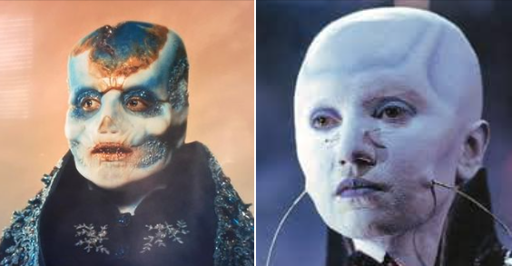 limeybastard55's tweet photo. I was late coming to the last #DoctorWho season, so didn’t know they’d raided #GeoffPortass’s garden shed for @BarbieWilde’s old makeup.
#hellraiser #sincerestformofflattery https://t.co/w7oZslsLne