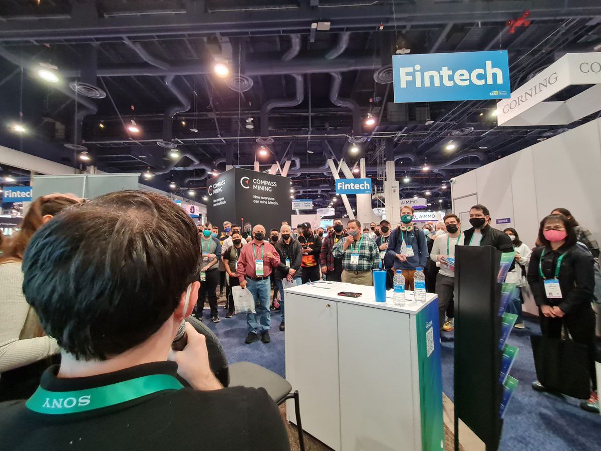 Constant crowds #CES2022! Thank you to everyone who has stopped by to ask about #DeFi, Web3, NFT's, and the future of crypto. $XRD 🚀📈