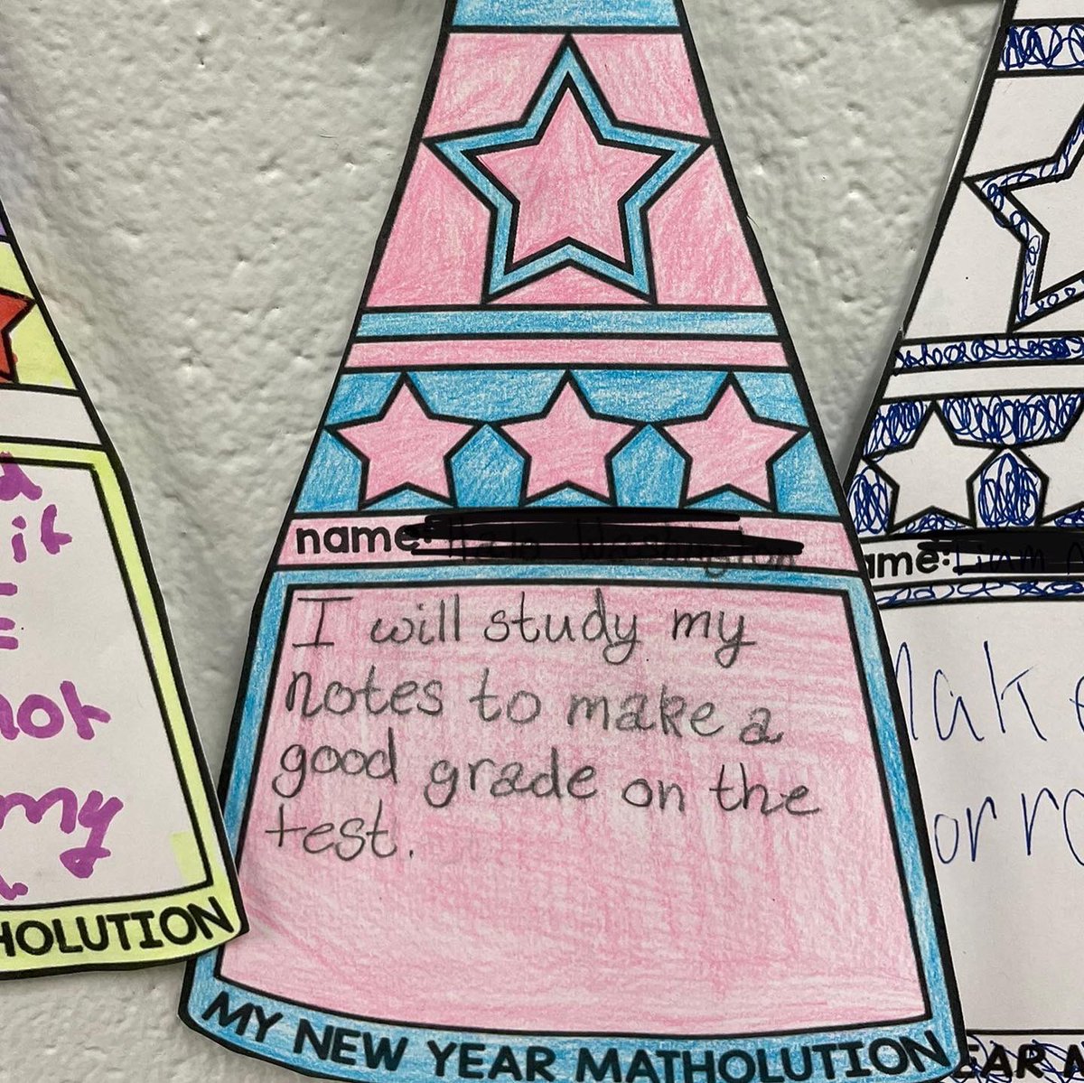 msfoster4's tweet image. My students @PhillipsPrepIB worked on setting a math goal for the new year! #matholutions #activityaftermath #goalsetters