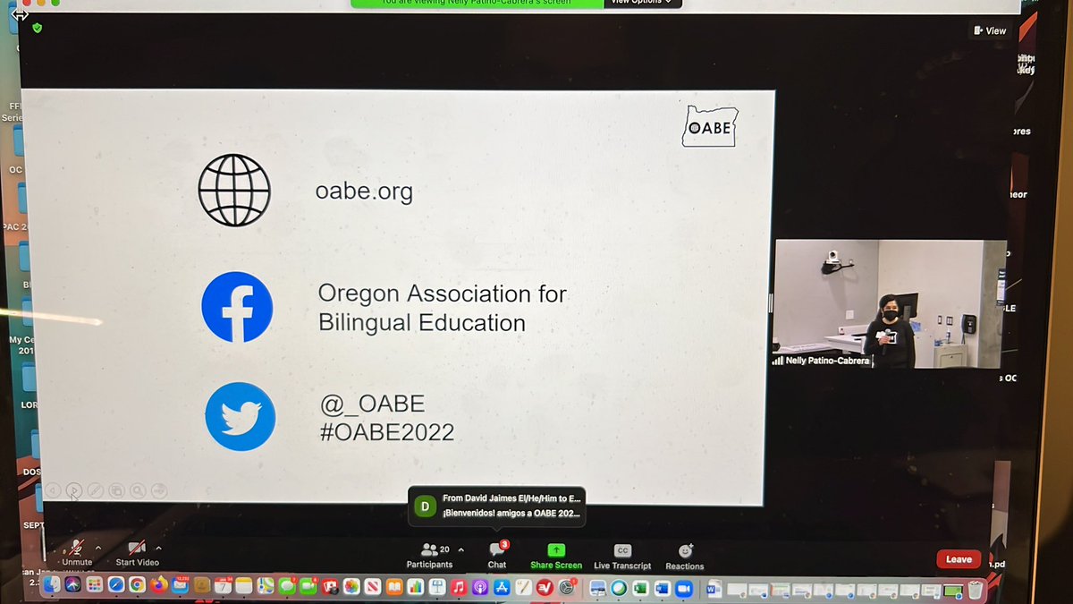 Happening now  #OABE22