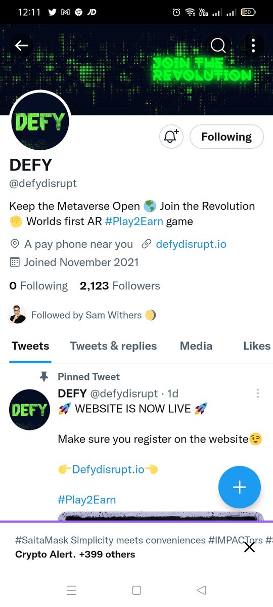 cryptokorii's tweet photo. @djsamwithers @defydisrupt Done Sam 🤞 https://t.co/cbgVPLiqph