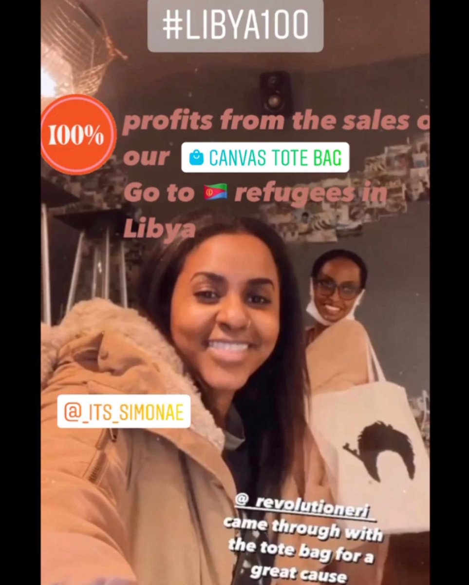 RevolutionEri's tweet photo. ❗️Get our new canvas bag on https://t.co/KshlQ2qYvx and we’ll donate 100% of profits 2 #Eritrea|n #refugees in #Libya. They still need our help!
📢 🗣Speak up & tell the world about the suffering of our people.
#EVACUATEREFUGEESFROMLIBYA
#LIBYA100
#Sudan #ethiopia #SouthSudan https://t.co/Sfq4YCBkmh