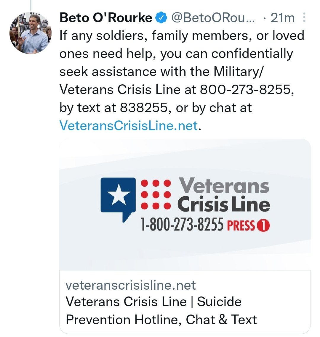 RegFisher's tweet photo. #VMCL #SuicidePrevention #24/7 https://t.co/6ykEKRy6md