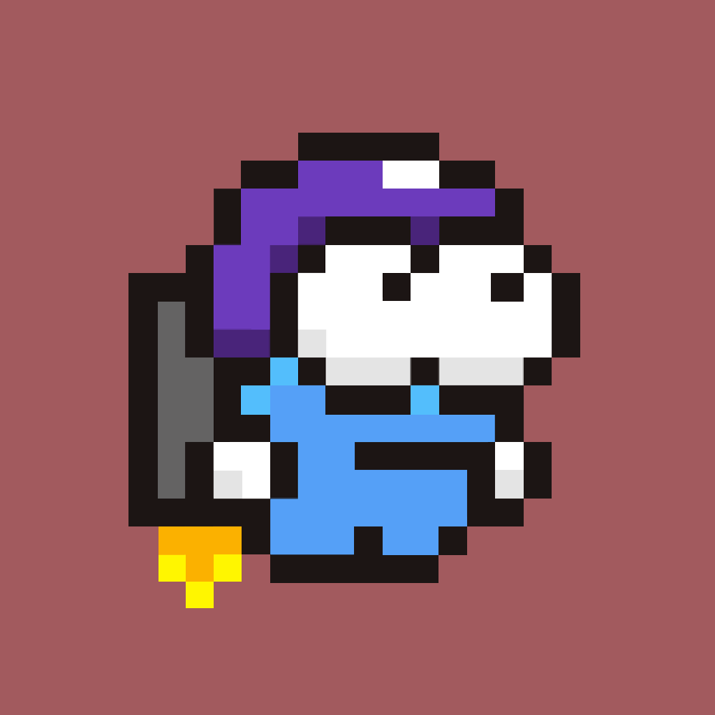 PixelAlien_NFT's tweet photo. Our sixth NFT. Jetpack Pixel Alien #6.
Check out the collection in the link below
https://t.co/uVyM4K5sy9

#NFTs #nftart #NFTartist #NFTCommunity #nftcollectors #NFTartwork #NFTcollection #pixelart #NFT #NFTcollectibles #NFTdrops #pixelnft #Airdrop #Metaverse #WEB3 https://t.co/2drorTV6MT