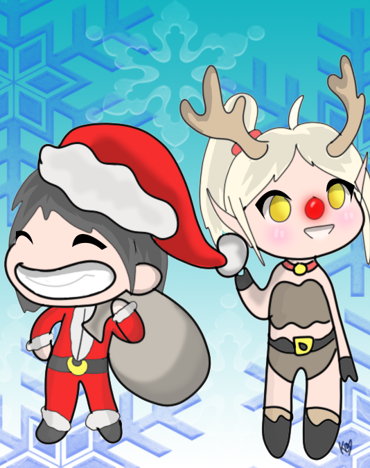 Here are all the chibi's from todays stream! Just finished @Ranek_Vilmas holiday chibi order! They are suppppppppppppper cute!