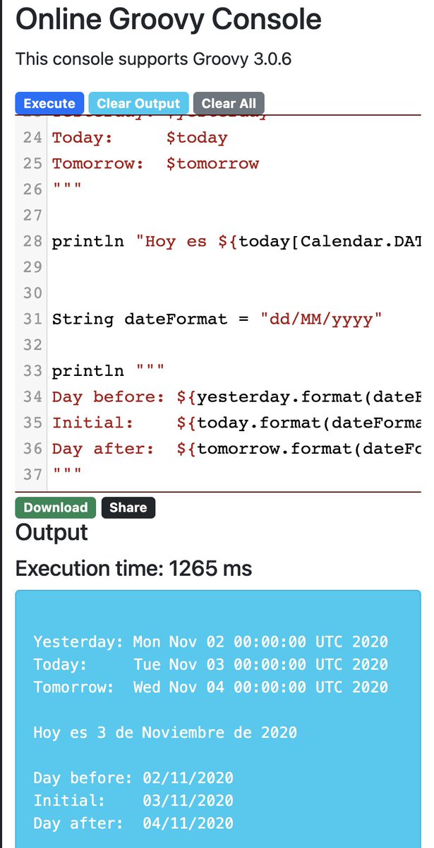 Desveloper's tweet image. Por favor ayudenme a decidir.

Opción A   |   Opción B

#groovylang #onlinegroovyconsole #desveloper
