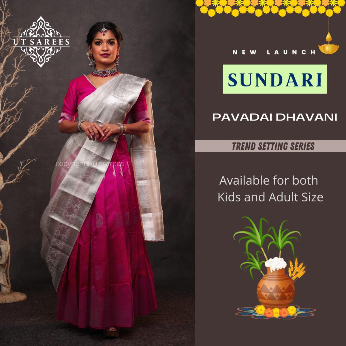 kavya_stylein's tweet image. *🌷SUNDARI - Pavadai Thavani By TRENDS 🌷* 
We always Surprise you with our trend setting Launches - Yes now its our trend setting Designer Wear - Pavadai Thavani ( Half Saree series - Fully custom stitched with our professional designers
Kindly Dm for age and size
#2ktrends