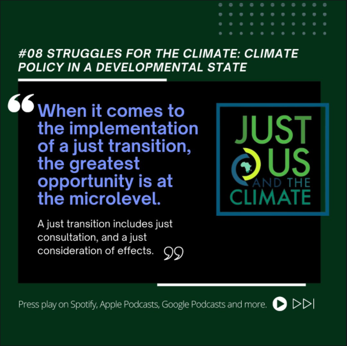 #08 Struggles for the #climate: in this episode, with #climatepolicy expert Brenda Martin @CJCoalition unpack #climatepolicy issues in the context of a #developmentalstate #season2 #justusandtheclimate #podcast . Have a listen here 👉fal.cn/3lagK #ClimateJustice