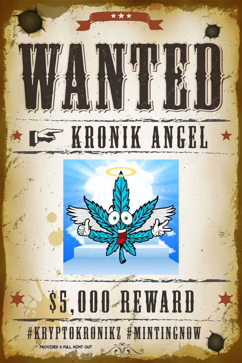 KryptoKronikz's tweet photo. Did you know, if you mint the "Kronik God" you will receive $10,000 USD? 💰💰💰

Well now you do! Get to work finding those bounties!💰

Mint on https://t.co/nzWsFUSP3L 1 SOL, Mint 1 Get 1 Airdropped ✈️

#gottasmokeemall #NFT #NFTcommunity #SOLnft #SOLnfts #SolanaNFT #SolanaNFTs https://t.co/4fmm14JANA