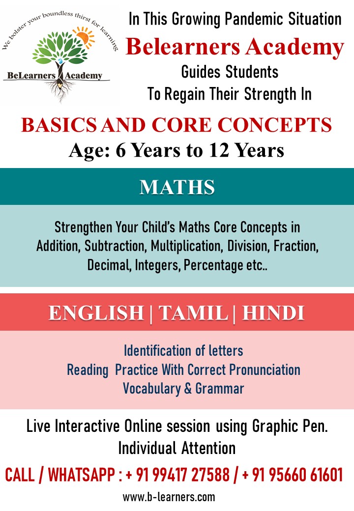 BLearner1's tweet photo. #belearnersacademy #coreconcepts #basics #maths #english #tamil #hindi #grammar #vocabulary #integer https://t.co/WoJIAmoEiv