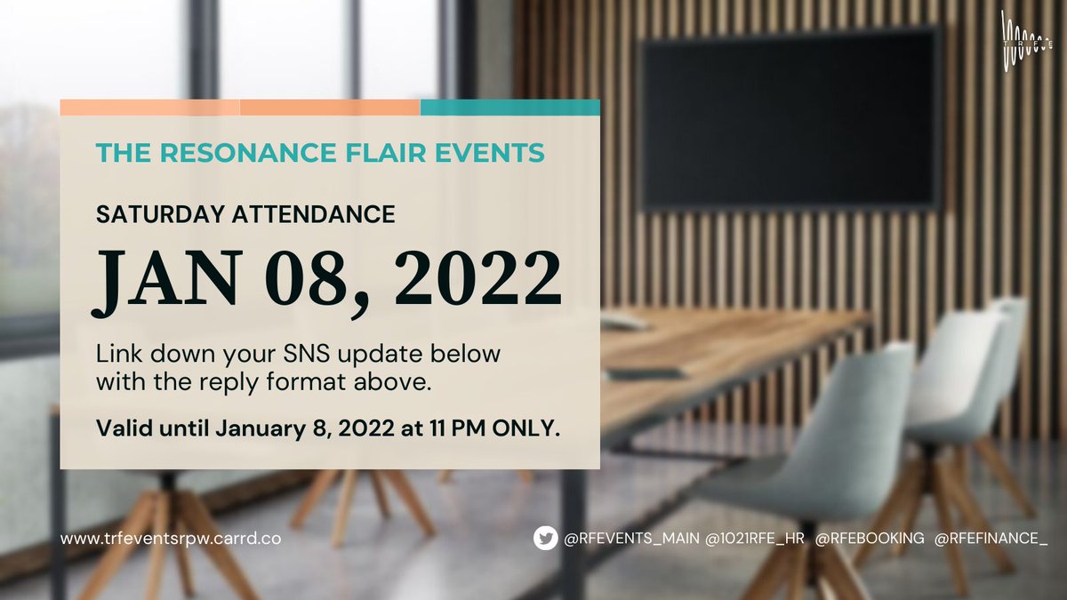 THE RF EVENTS tweet media