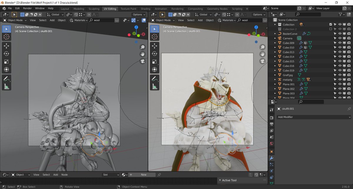 HungryWolvesNFT's tweet photo. Did you know that all of our #NFTs are created from rigged 3D models?

It's painstaking work.  Which is why our 6,000 collection is something genuinely unique and special. https://t.co/ZdVTAKbf5o