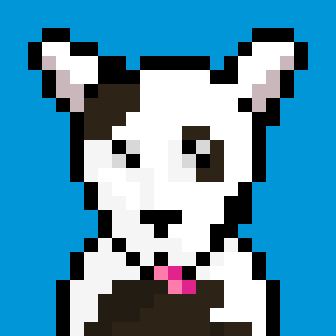 DataDogsNFT's tweet photo. 🐶
Meet DataDog 14! She's got her tongue out! 
Besides that she has a light coat and light pointy ears, both with dark spots
🐶🥰

@opensea  #DataDogs #OpenSeaNFT #NFTart #Pixelart https://t.co/3sf6sU5k3w
